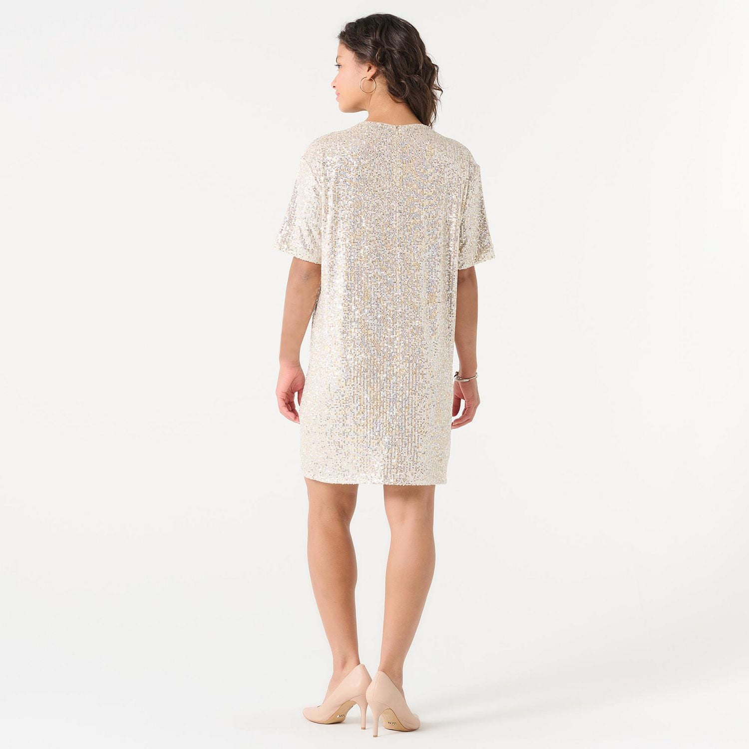 DV SEQUIN TSHIRT DRESS