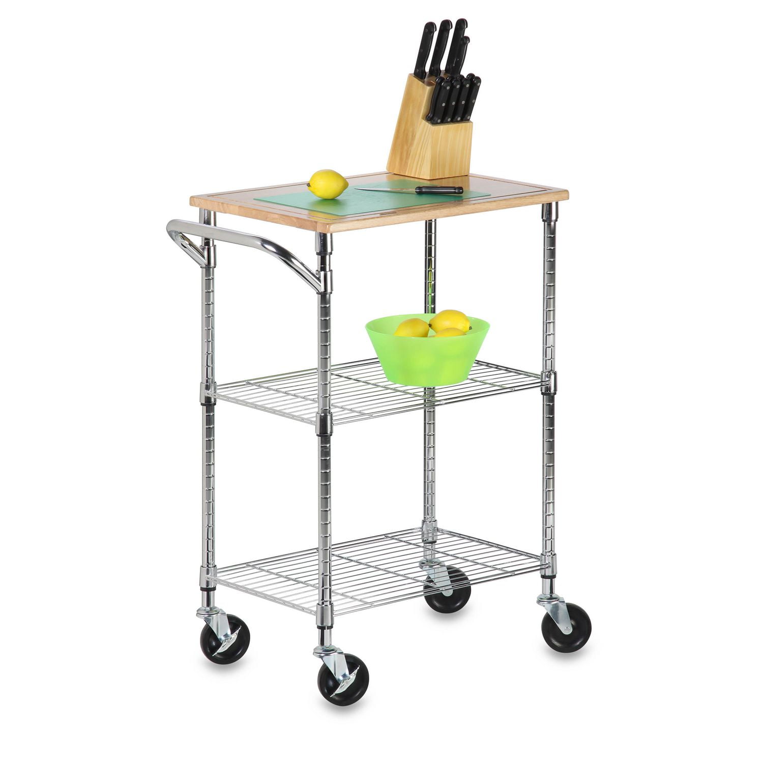 HoneyCanDo 2Shelf NSF Rated Chopping Block Cart Walmart Canada