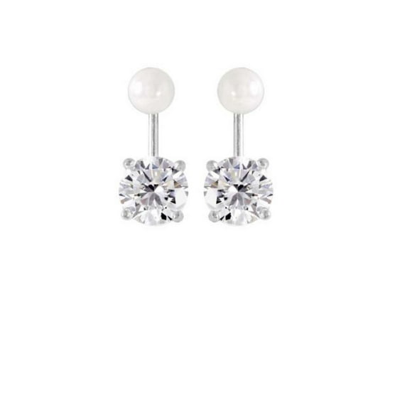 Luxury Designs Interchangeable ear jacket & Pearl studs