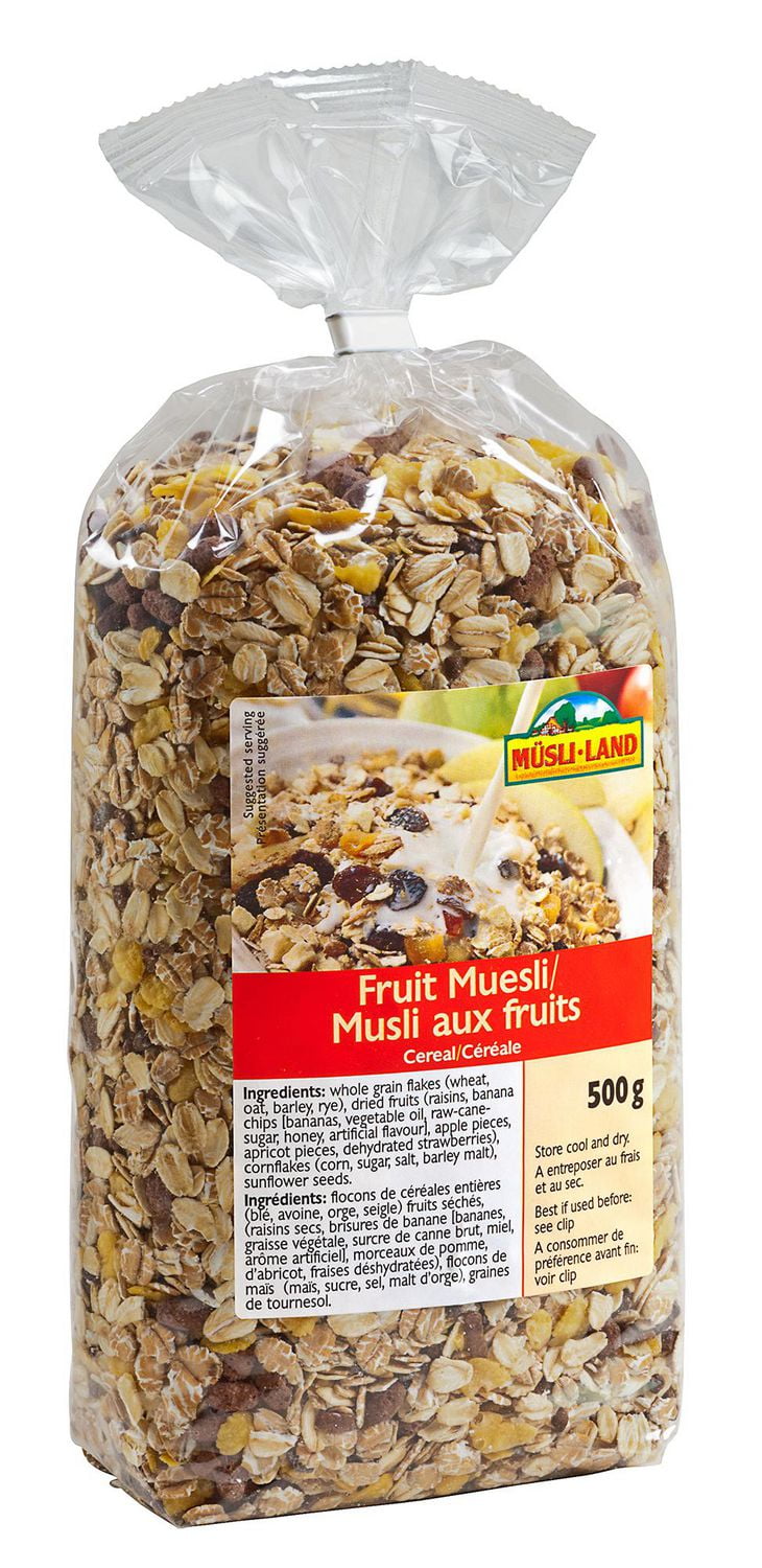 MuesliLand Fruit Muesli Cereal Walmart Canada