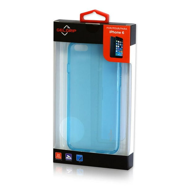 Gel Grip IP6TBL - Étui mince bleu pour iPhone 6