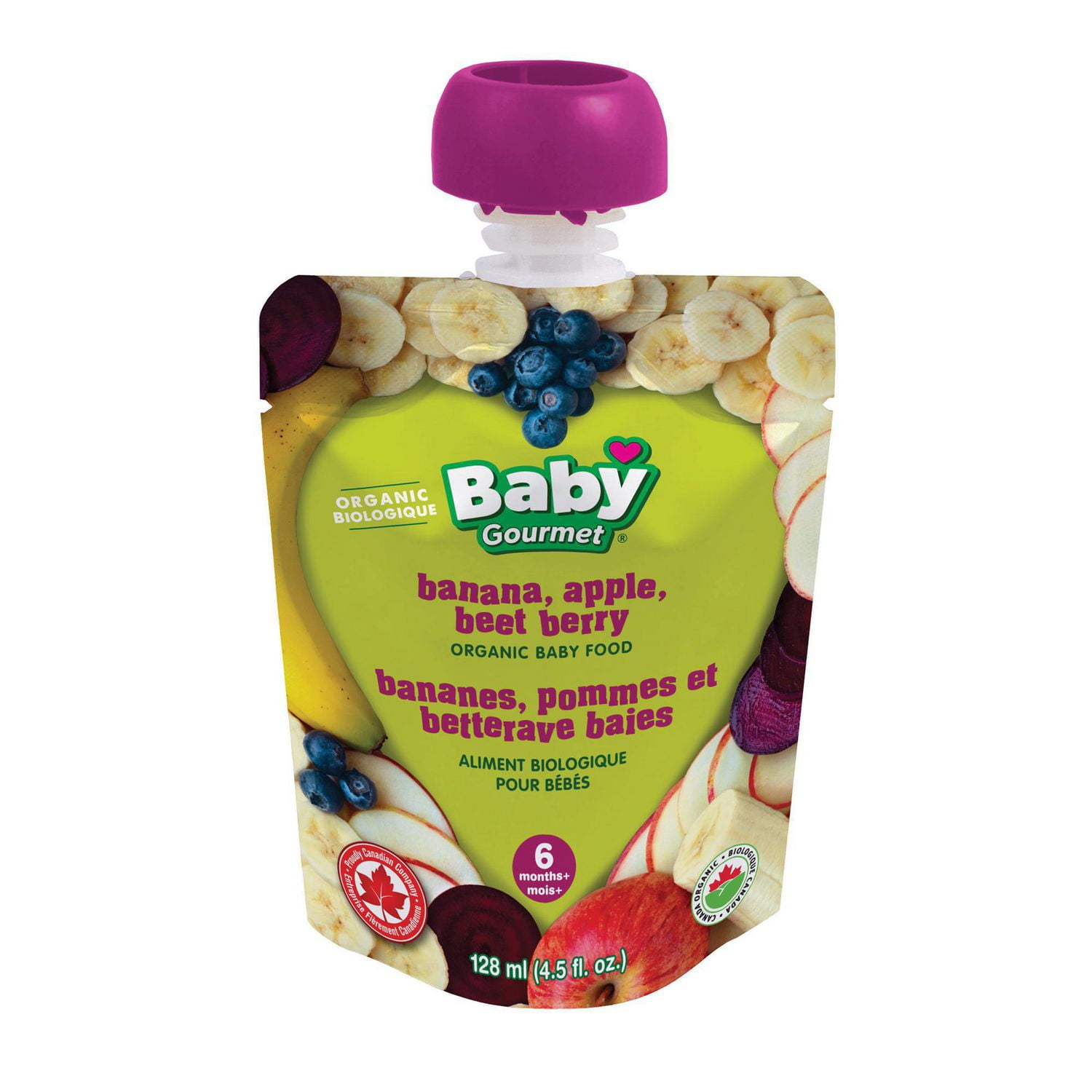 Baby Gourmet Banana Apple Beet Berry Organic Baby Food