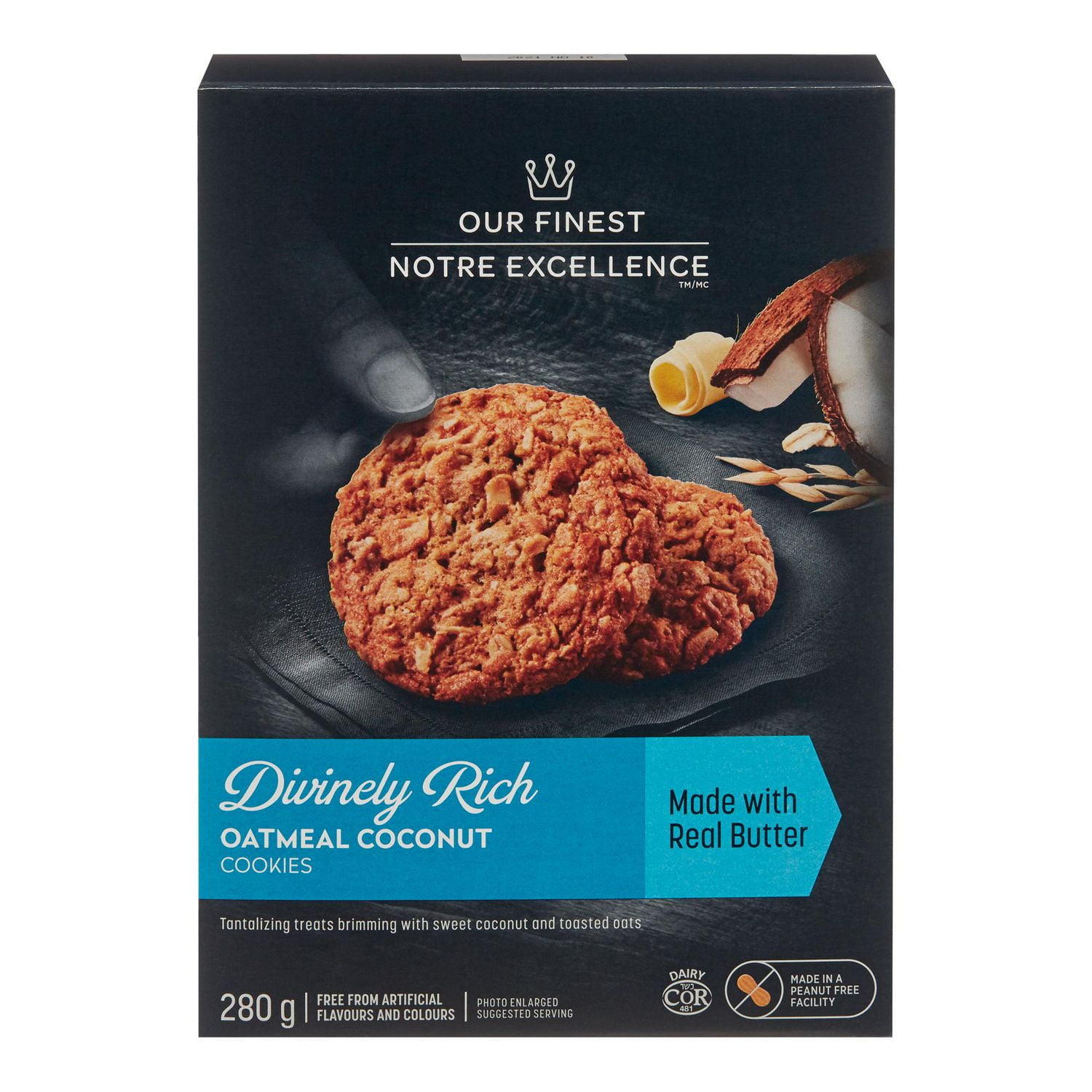 Our Finest All Butter Oatmeal Coconut Cookies Walmart Canada