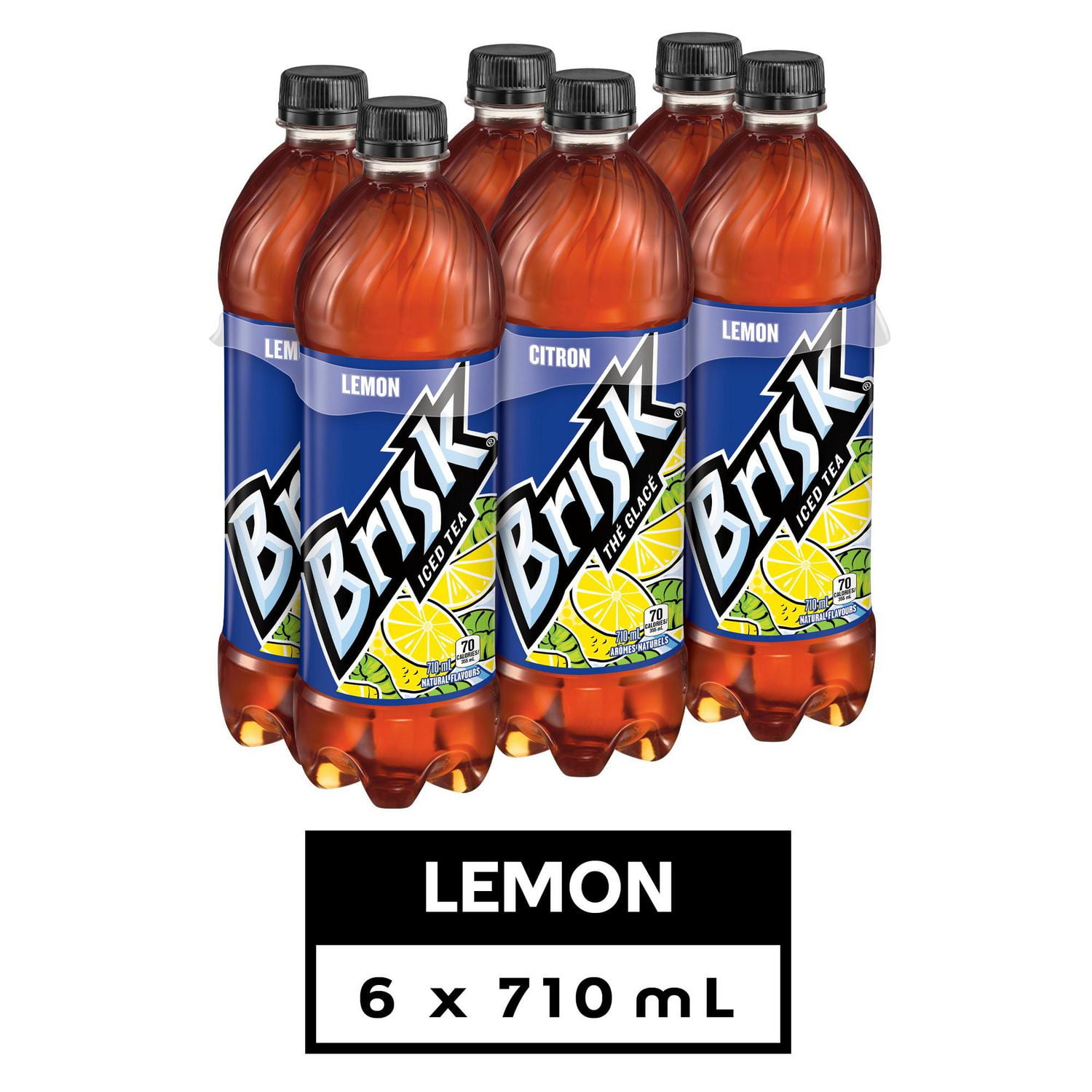 Brisk Lemon Iced Tea, 710 Bottles, 6 Pack Walmart Canada