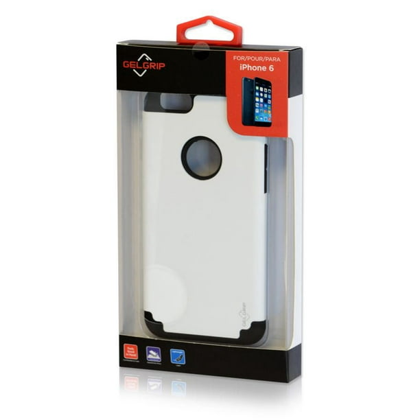Gel Grip IP6DKWBK - DualKase blanc et noir pour iPhone 6