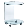 thumbnail image 1 of Zuo Modern One Piece Mission Clear Glass Side Table, 1 of 4