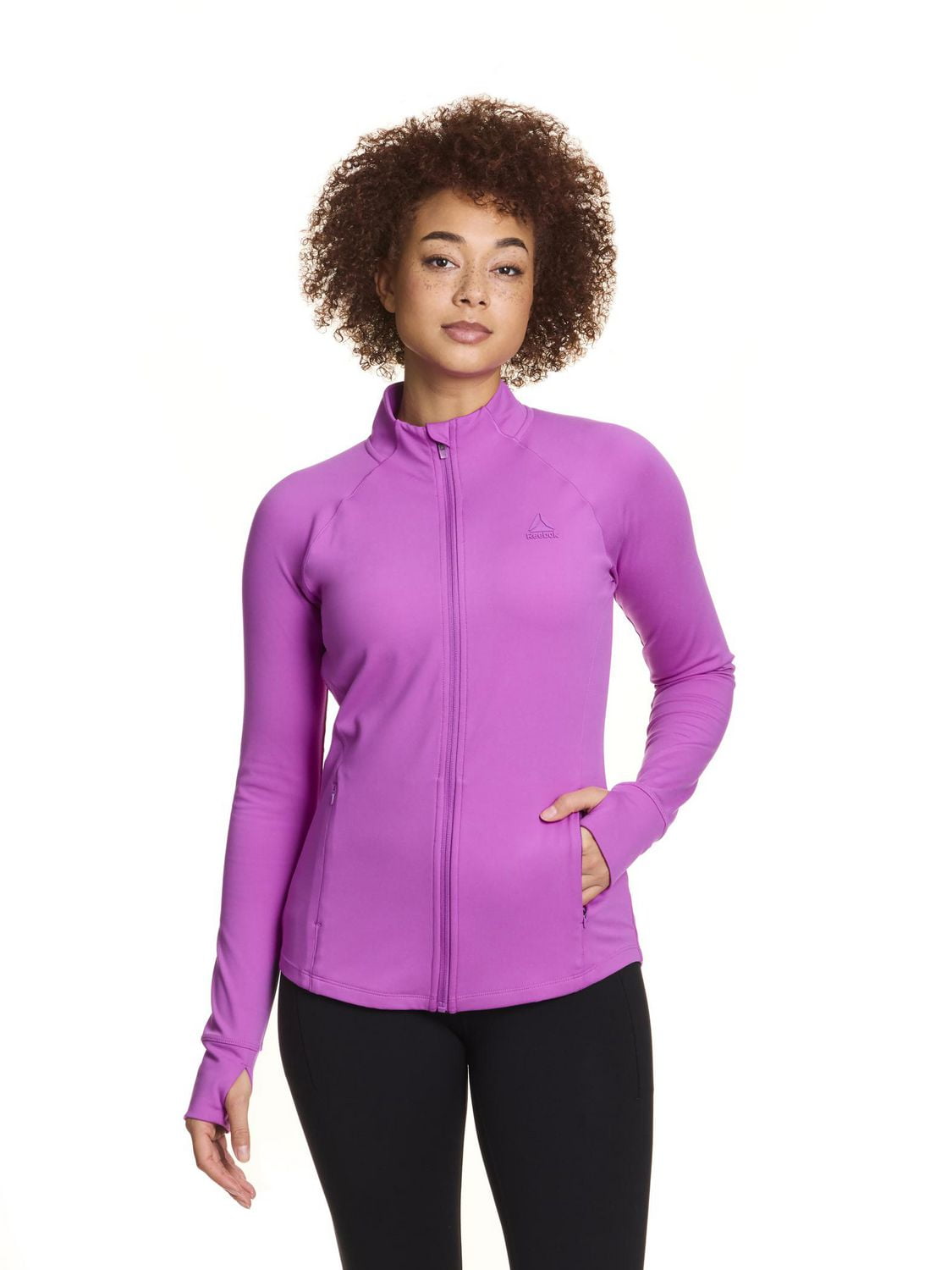 Reebok Women’s Reflex Performance Full-Zip Jacket With Pockets