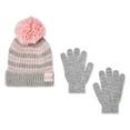 thumbnail image 1 of Ensemble 2 pièces avec tuque et gants rayés George pour filles, 1 of 1