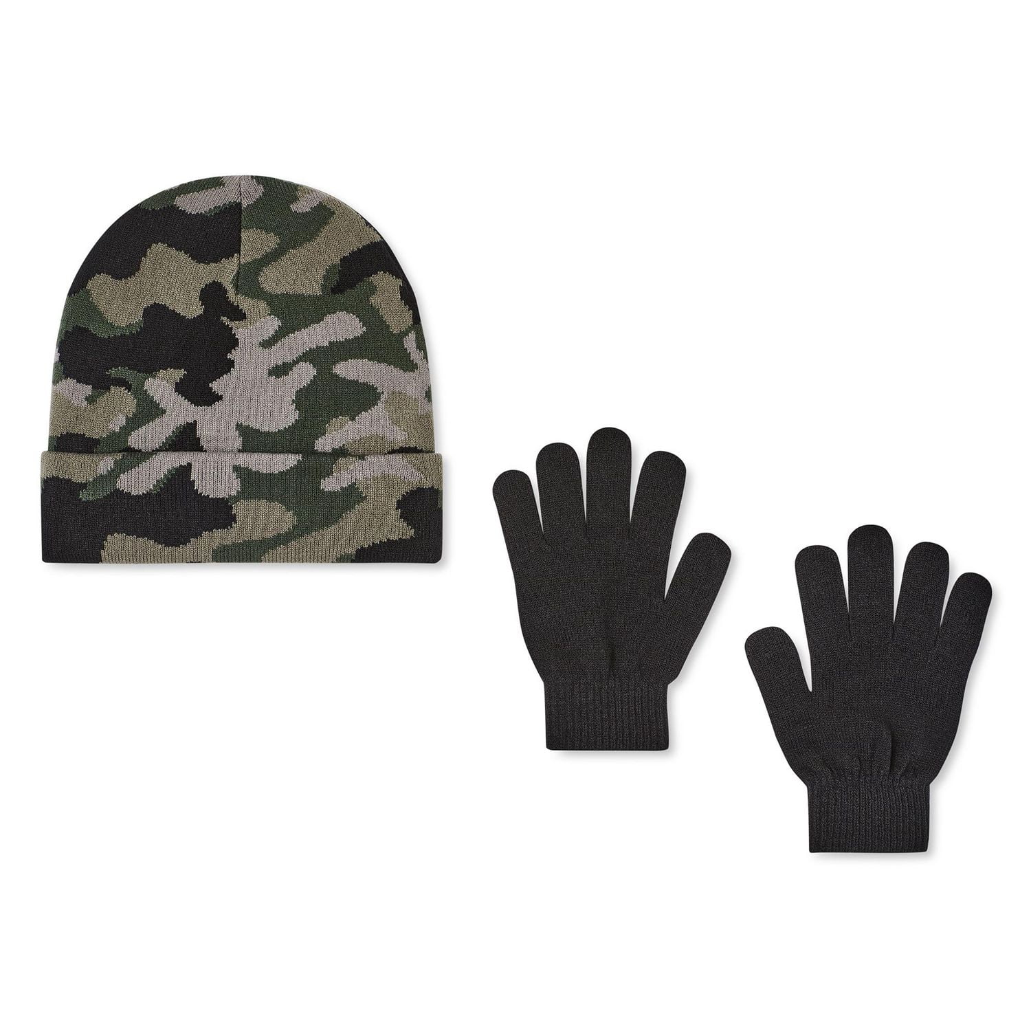 George Boys' Camo Toque and Gloves 2-Piece Set