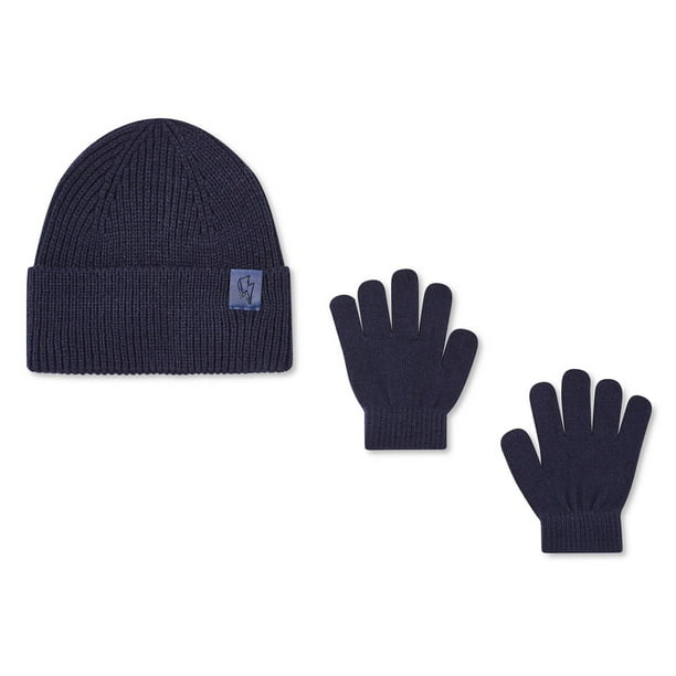 George Toddler Boys' Turn Cuff Toque and Gloves 2-Piece Set - Walmart.ca