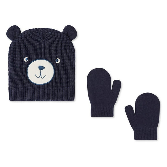 George Baby Boys' Bear Toque and Gloves 2-Piece Set