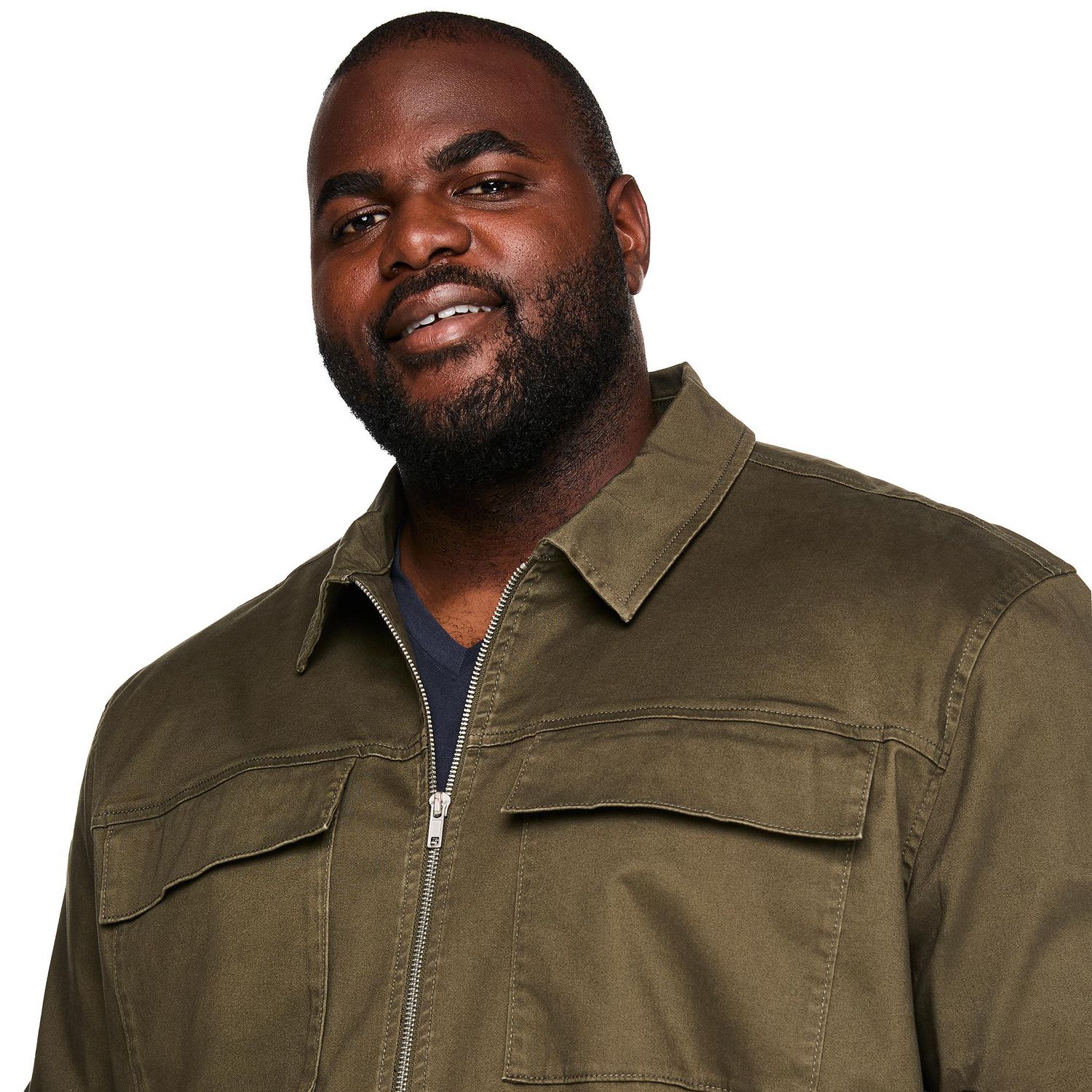George Big Men's Full Zip Overshirt
