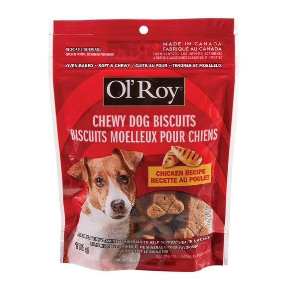 Ol'Roy chewy chicken recipe dog biscuits, 113g