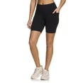thumbnail image 2 of Reebok Women’s ‘Reflex’ High-Rise 7” Inseam Biker Shorts with Pockets, 2 of 6