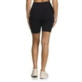 thumbnail image 3 of Reebok Women’s ‘Reflex’ High-Rise 7” Inseam Biker Shorts with Pockets, 3 of 6