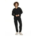 thumbnail image 4 of Reebok Women's Feels Good Meet & Greet Crew French Terry Sweatshirt, 4 of 6