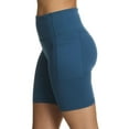 thumbnail image 4 of Reebok Women’s ‘Reflex’ High-Rise 7” Inseam Biker Shorts with Pockets, 4 of 6