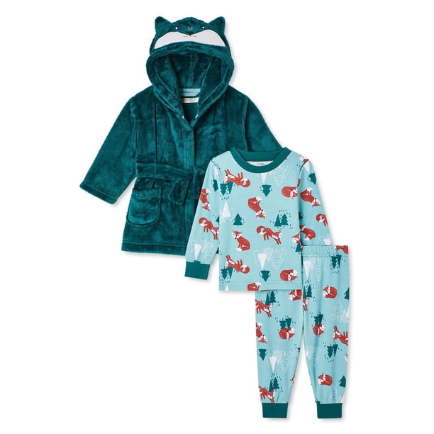 George Baby Boys' Robe and Pajamas 3-Piece Set - Walmart.ca