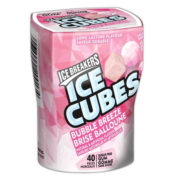 Gomme balloune fraîcheur sans sucre ICE BREAKERS ICE CUBES Gomme balloune fraîcheur sans sucre ICE BREAKERS ICE CUBES, 40 pièces