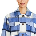 thumbnail image 4 of George Women's Plaid Shacket, 4 of 6