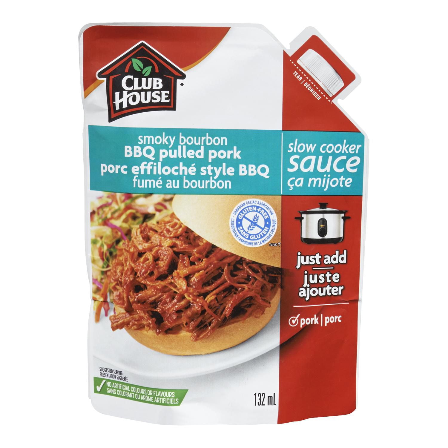 Club House Smoky Bourbon BBQ Pulled Pork Slow Cooker Sauce Walmart Canada