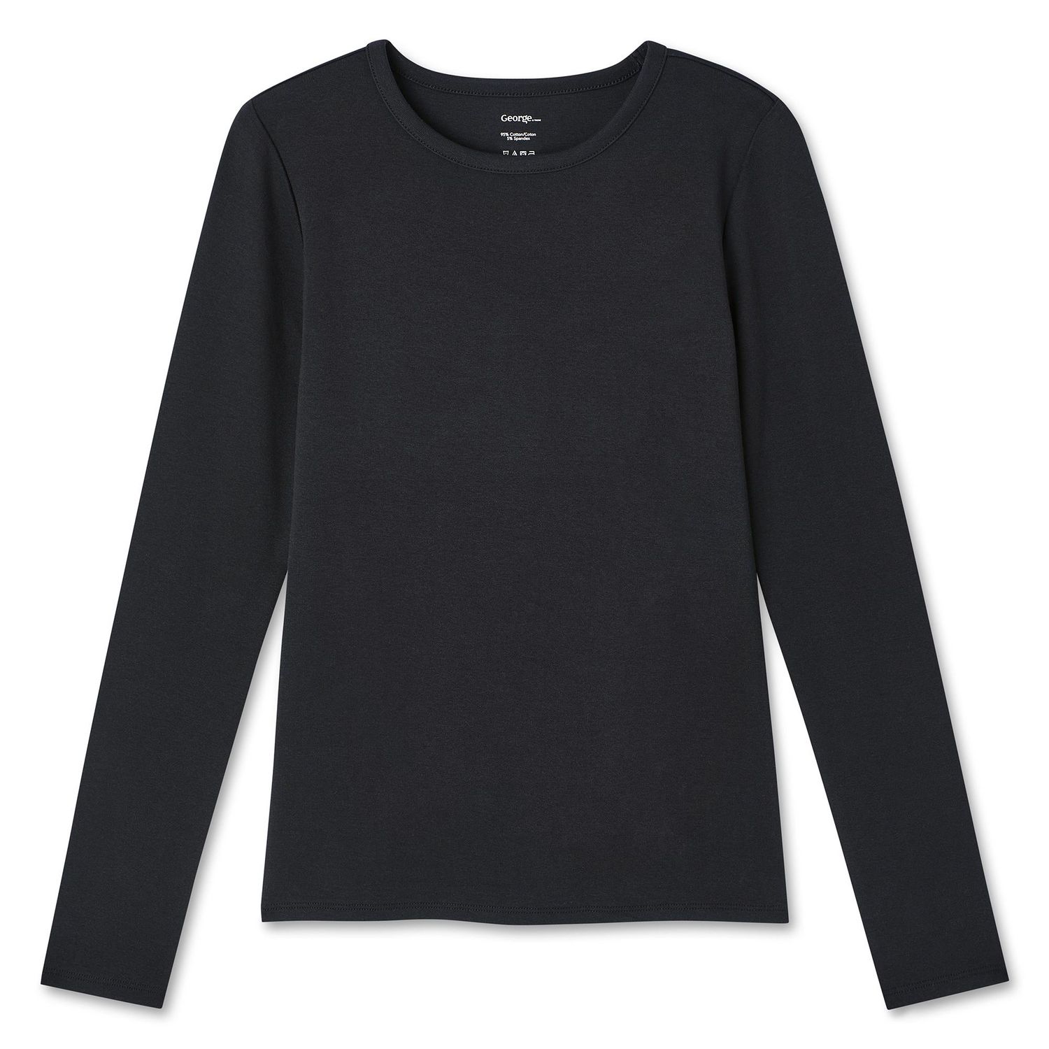 George Women's Slim Rib Long Sleeve Tee - Walmart.ca