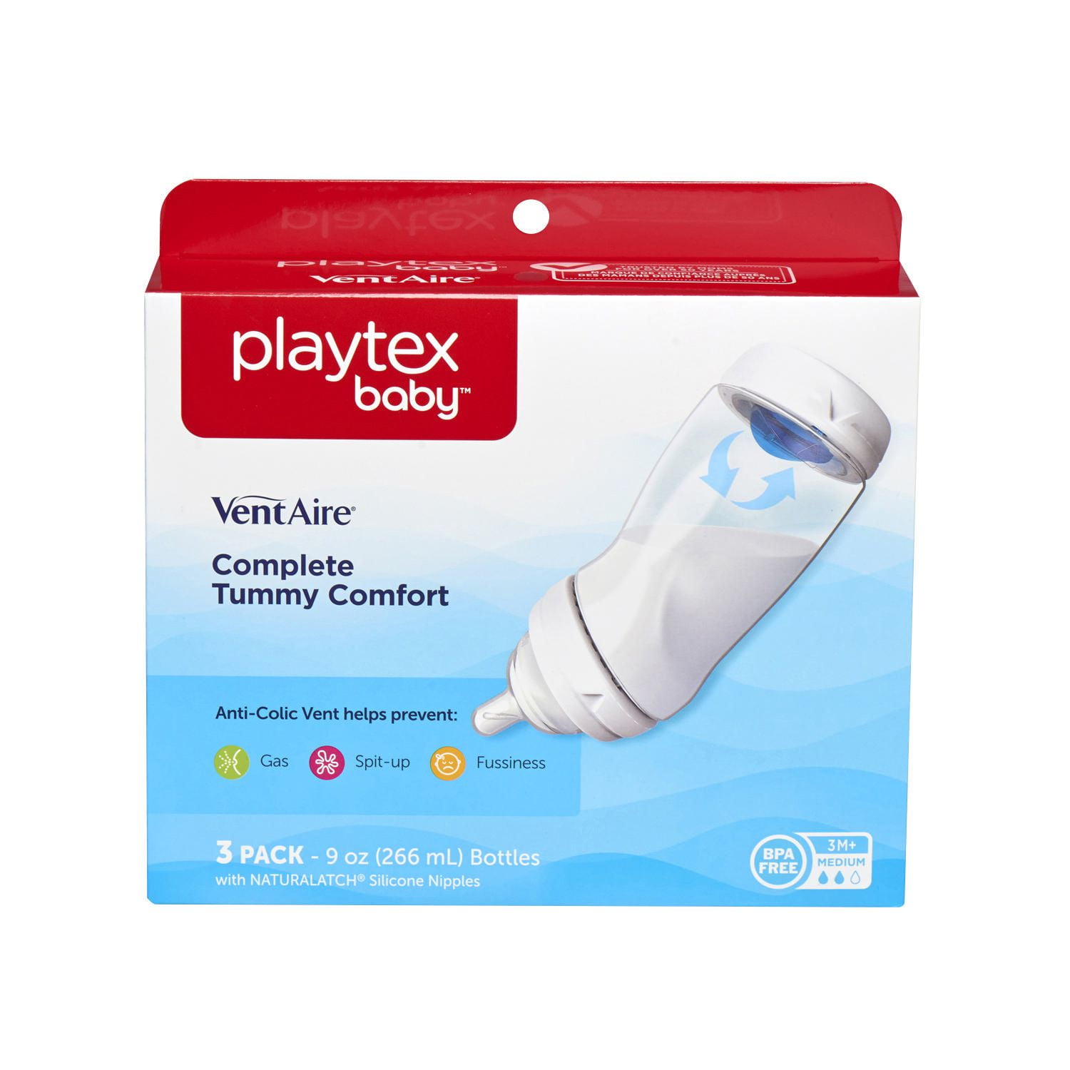 Playtex Baby™ BPA-Free Ventaire Baby Bottles with NATURALATCH® Silicone ...