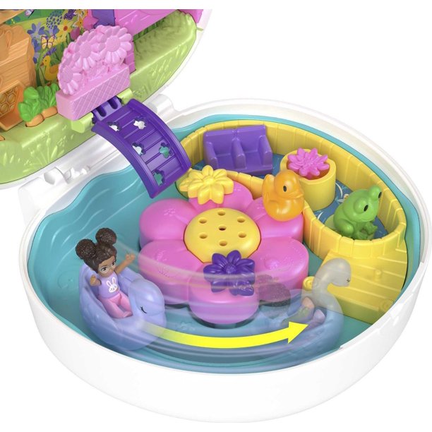 Polly Pocket-Coffret Lapin de jardin fleuri Univers 