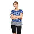 thumbnail image 1 of Iyla Women's Burnout Peasant Top, 1 of 6