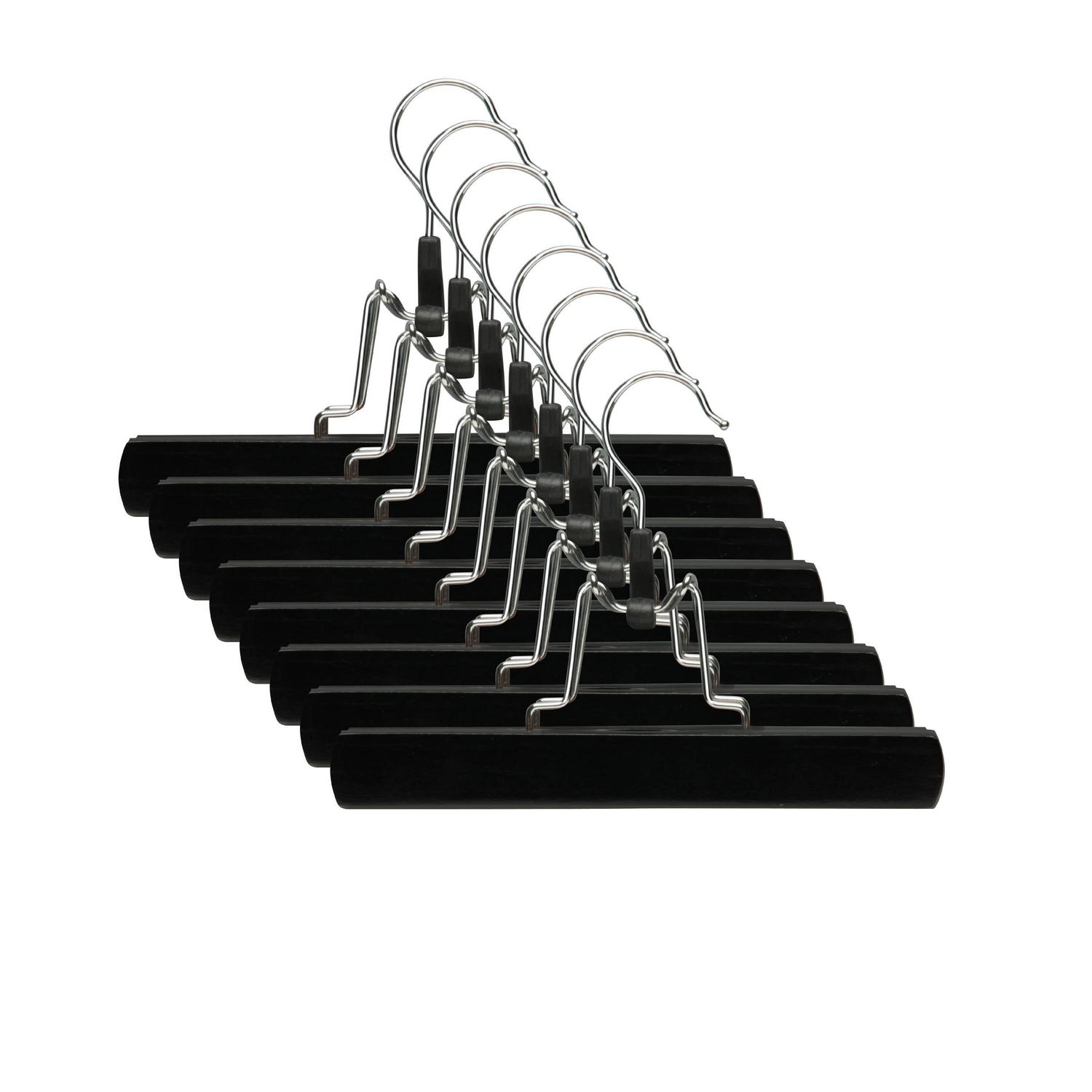 HoneyCanDo 8Pack Clamp Pant Hanger, Ebony Finish Walmart Canada