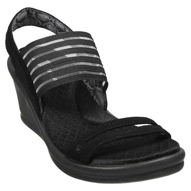 Sandales à talon compensé S-Sport pour femmes conçues par Skechers