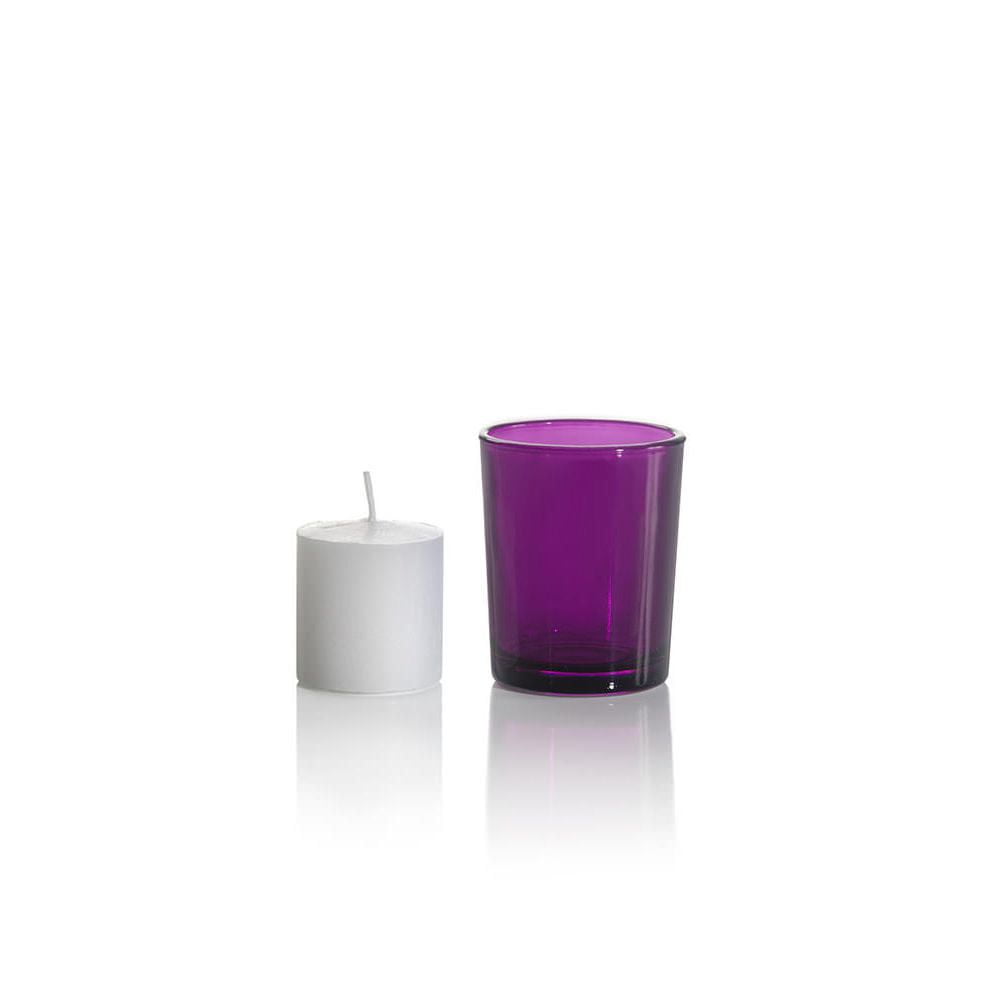 Set of 72 Votive candles & Holders Dark Purple Walmart Canada