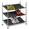 thumbnail image 1 of Honey-Can-Do 3-Tier Canvas Shoe Rack, 1 of 1