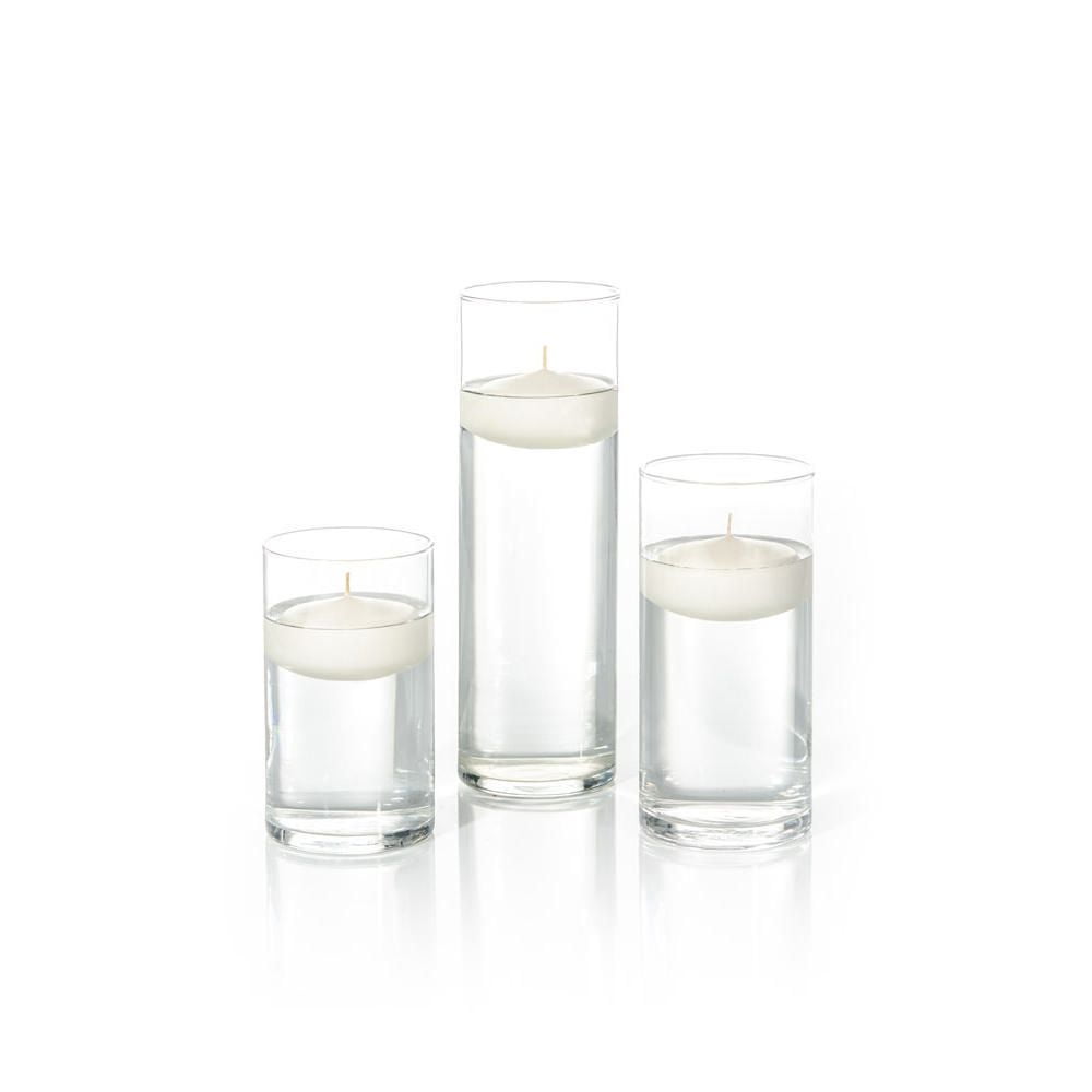 Set of 18 Floating Candles & Holders Ivory Walmart Canada
