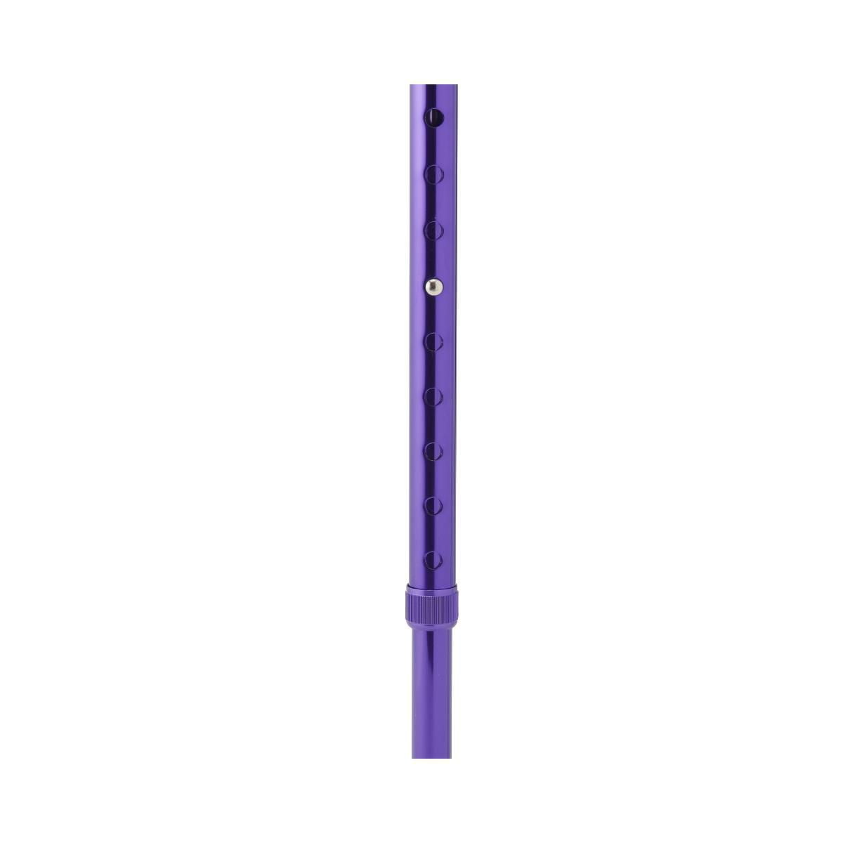 Medline Aluminum Offset Cane with Gel Grip, Purple