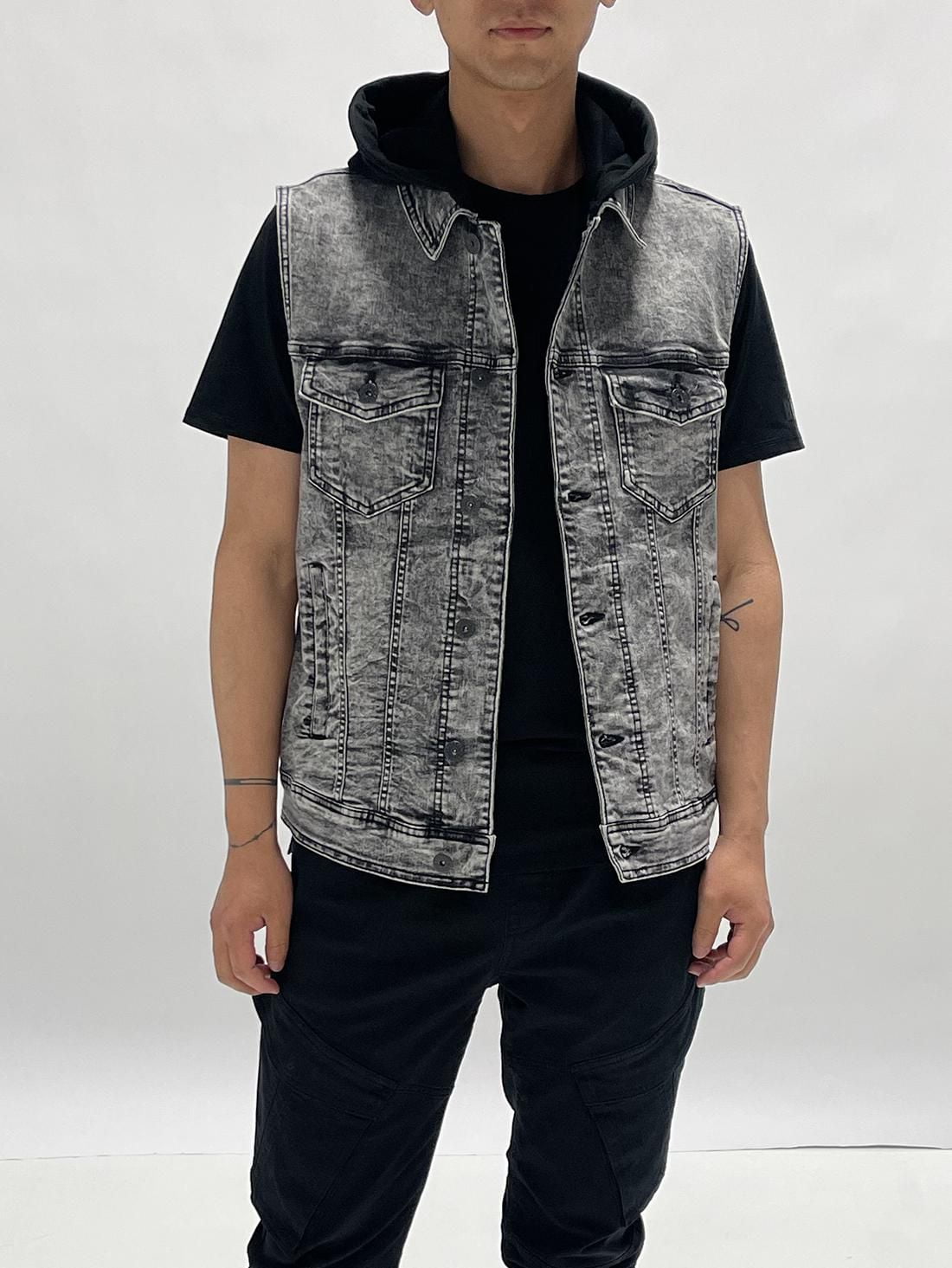 Jeaniologie ™homme Hooded Vest gris