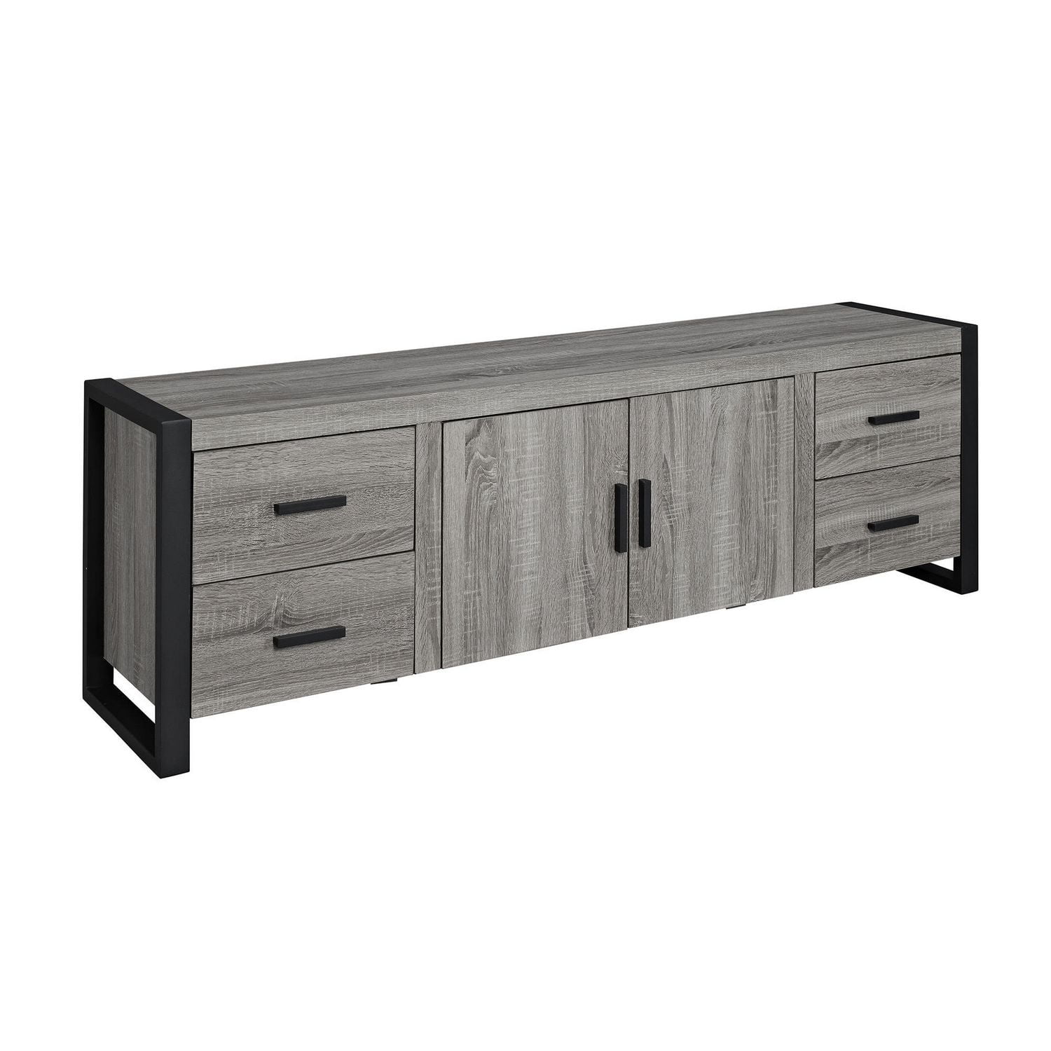 We Furniture Grey Wood Tv Stand Console Walmartca - we furniture grey wood tv stand console walmartca -