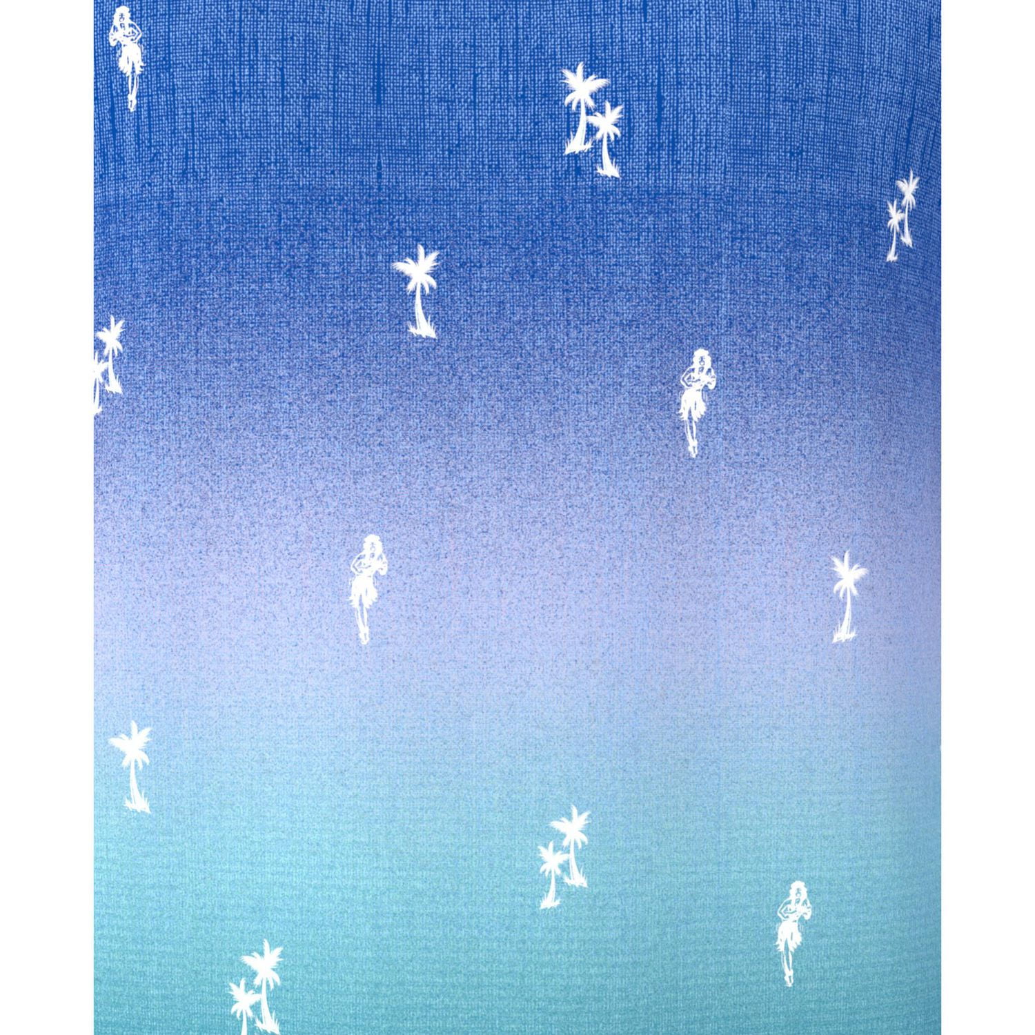 PGA TOUR Course Essentials Men's Tropical Gradient Print Short Sleeve Polo Shirt