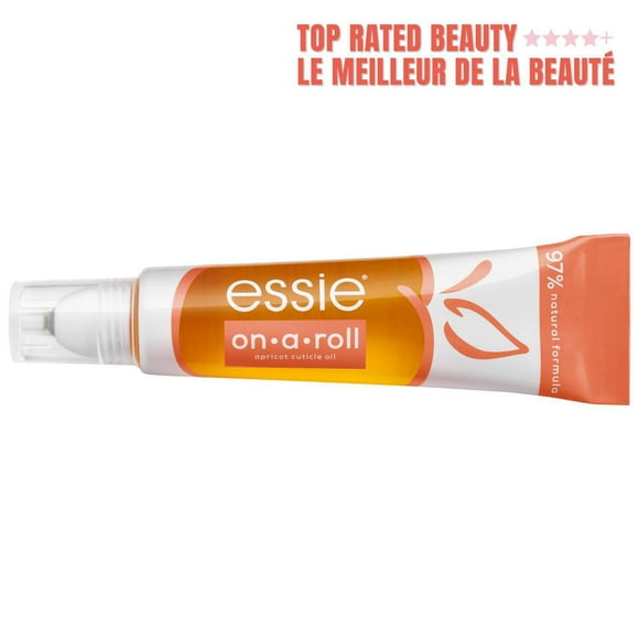 essie nail and cuticle care on a roll apricot roller ball, 13.5 ml, nail & cuticle oil care