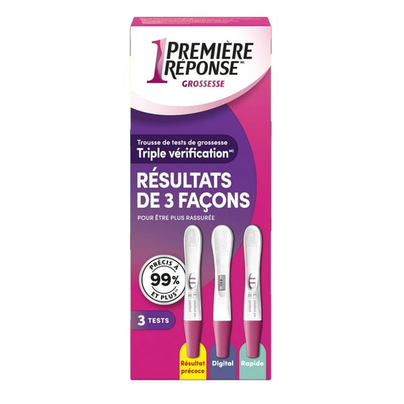 First Response Triple Check Pregnancy Test Kit, 3 tests
