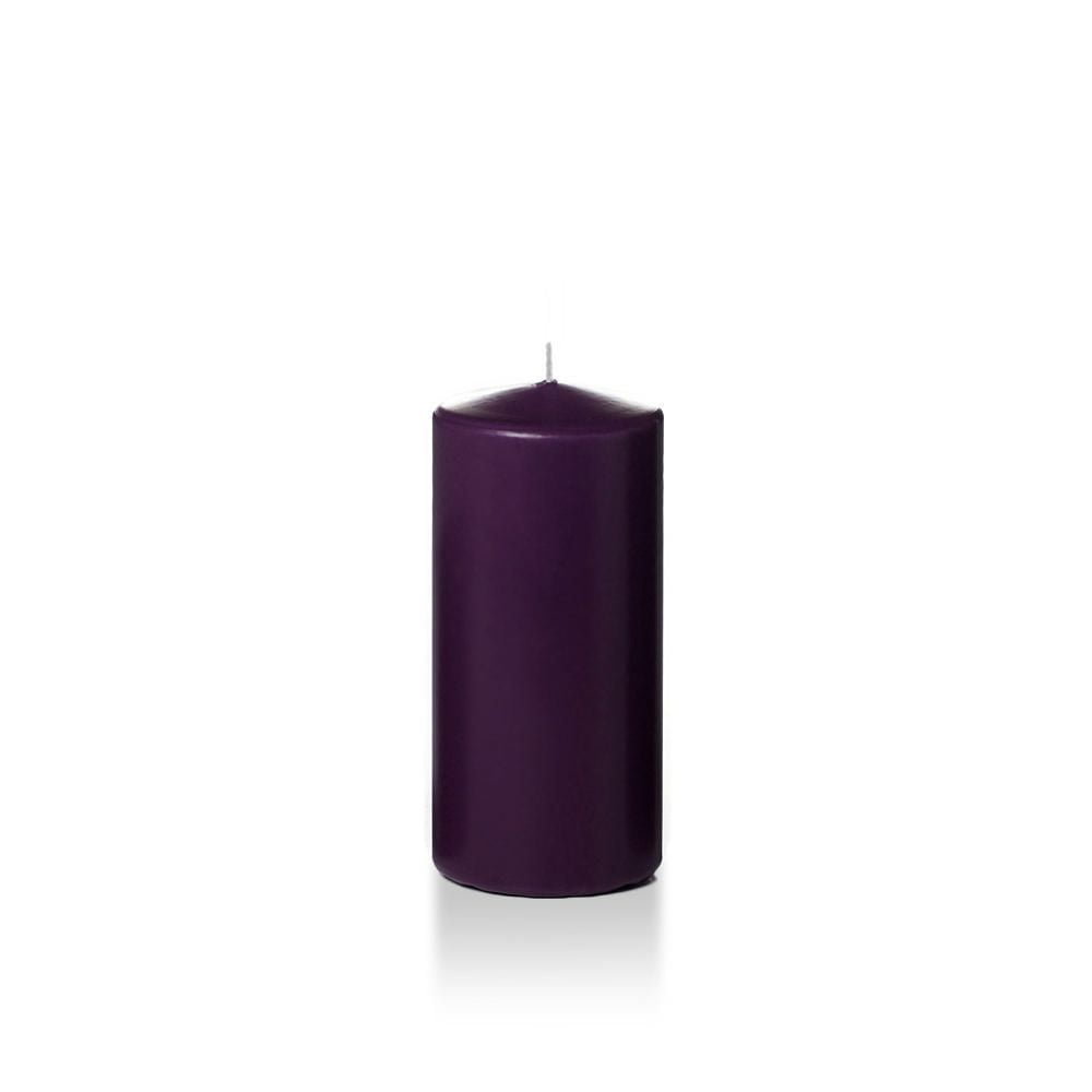 Yummi 2.8"x6" Pillar Candles 12 Dark Purple Walmart Canada