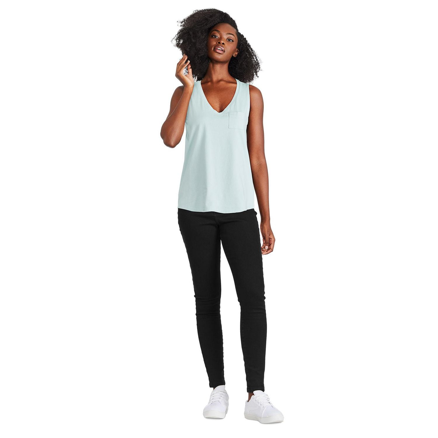 George Women's Pocket Tank, Sizes XS-XXL