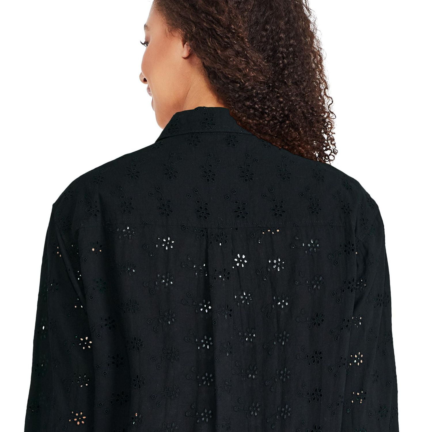 George Women's Oversized Eyelet Shirt, Sizes XS-XXL