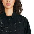 thumbnail image 4 of George Women's Oversized Eyelet Shirt, 4 of 6