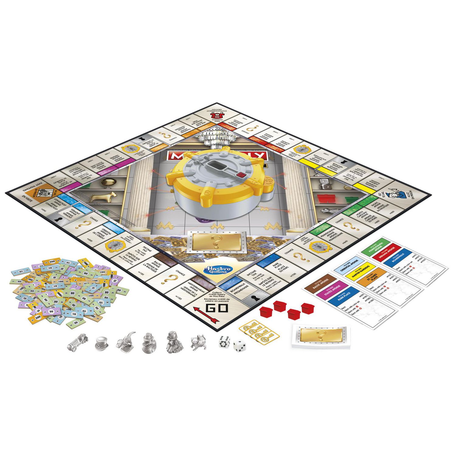 Monopoly Secret Vault Board Game for Kids Ages 8 and Up, Family