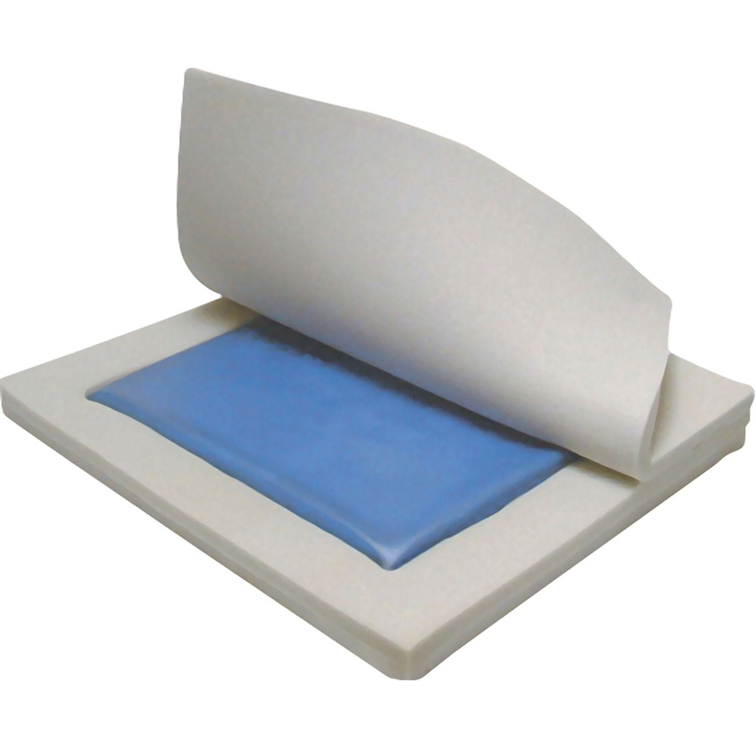 Drive Medical Blue Gel "E" Skin Protection Wheelchair Seat Cushion, 20" x 16" x 3"