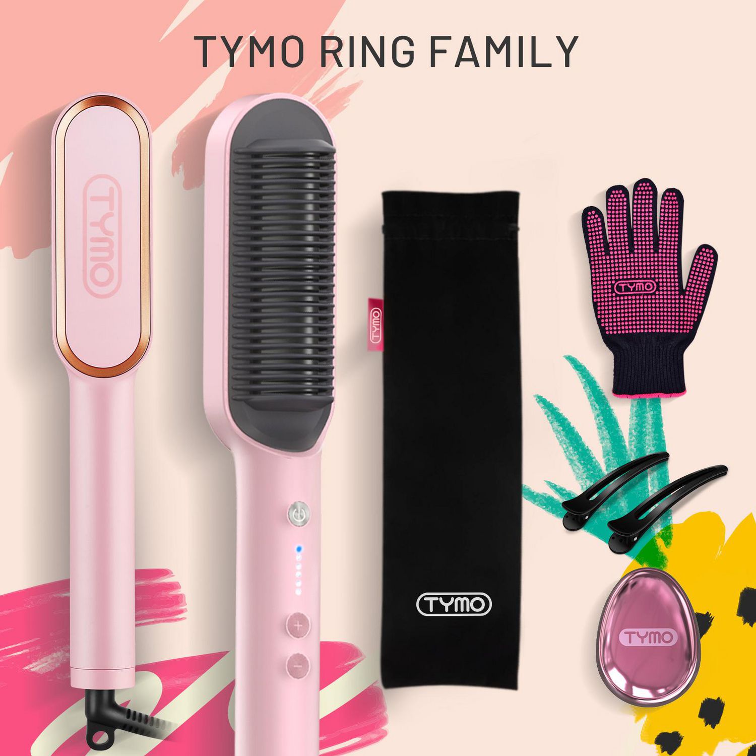 Tymo Hair Straightener Brush - Temu