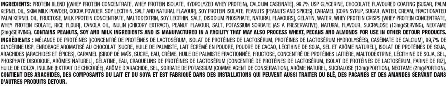 Detour Caramel Peanut Protein Bars