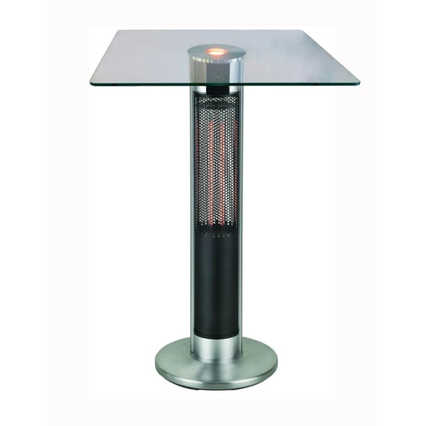 Chaufferette patio éléctrique infrarouge pour table de bar d'ENERG+ HEA-215J67 Avec dessus en verre trempé