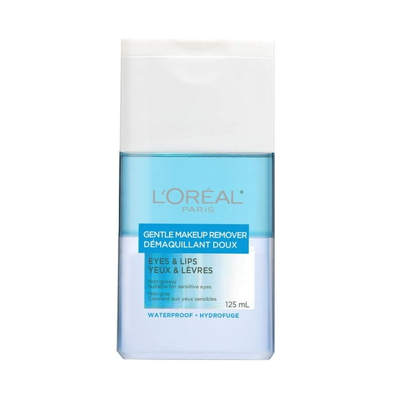 L'Oréal Paris Gentle Eye Makeup Remover, Oil-free, Non-greasy, 125 mL